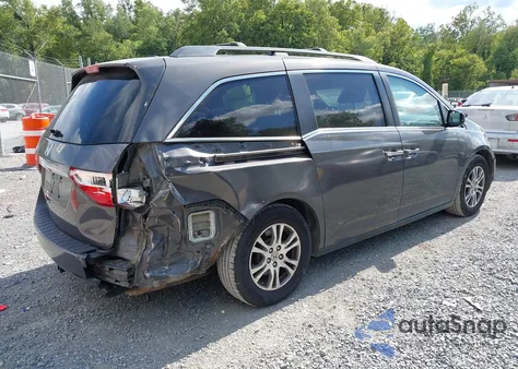 2013 Honda Odyssey Ex-L из США, поврежденный, VIN 5FNRL5H62DB078078